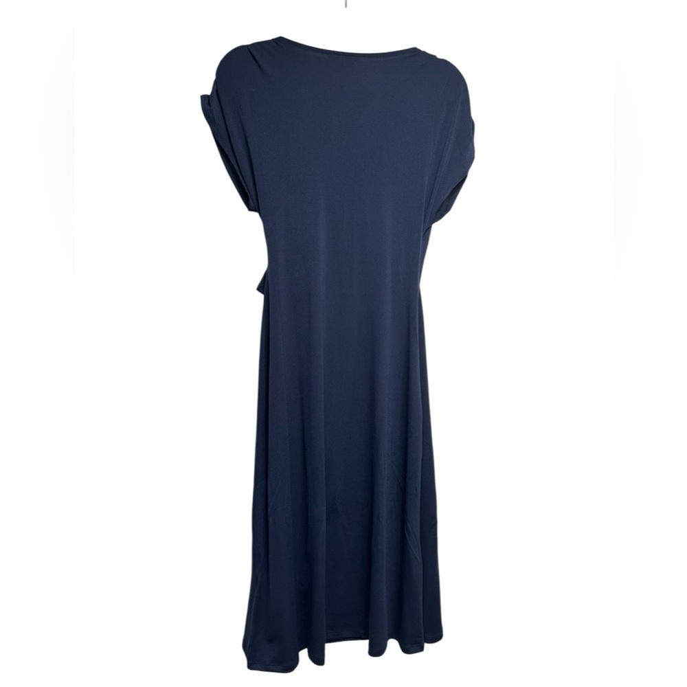 H&M Wrap Dress | Blue Tie-Waist | Women’s Size Small - Picture 3 of 8